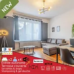 New Cattenom - For Teams & Families - 2 To 5 Beds, 3-min Parking Апартаменты *
