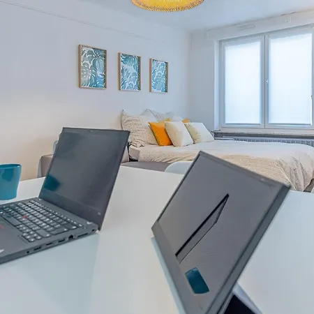 Matcha - 3 Min Parking, Wi-fi, Nespresso - Spacieux & Serein, Ideal Pros Et Familles - Spacious & Serene, Perfect For Pros & Families