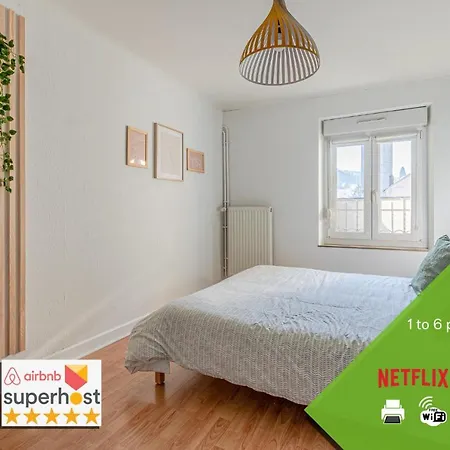 Matcha - 3 Min Parking, Wi-fi, Nespresso - Spacieux & Serein, Ideal Pros Et Familles - Spacious & Serene, Perfect For Pros & Families Apartment