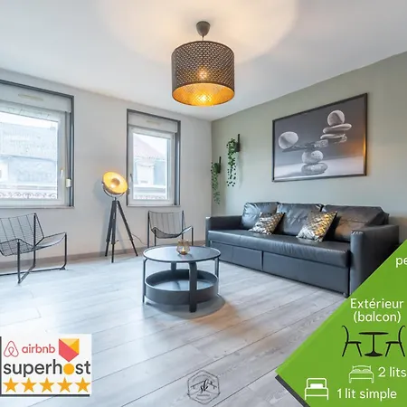 1 & 5 Appts - 1 A 4 Lits - 1 A 7 Pers - Max 31 Pers - 1 Immeuble - Confort, Flexibilite ------ - 1 & 5 Apts - 1 To 4 Beds - 1 To 7 Guests - Up To 31 - Same Building -- Cattenom Διαμέρισμα *
