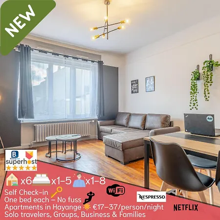 New Cattenom - For Teams & Families - 2 To 5 Beds, 3-min Parking Hayange