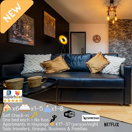 New Cattenom - For Teams & Families - 2 To 5 Beds, 3-min Parking * Hayange