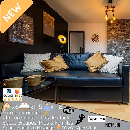 New Cattenom - For Teams & Families - 2 To 5 Beds, 3-min Parking *