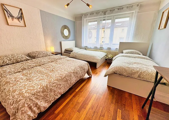 New Cattenom - For Teams & Families - 2 To 5 Beds, 3-min Parking