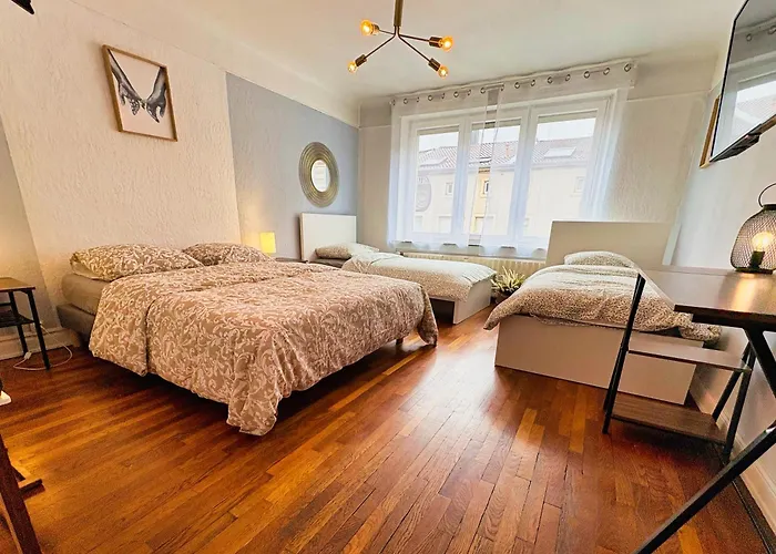 아파트 New Cattenom - For Teams & Families - 2 To 5 Beds, 3-min Parking