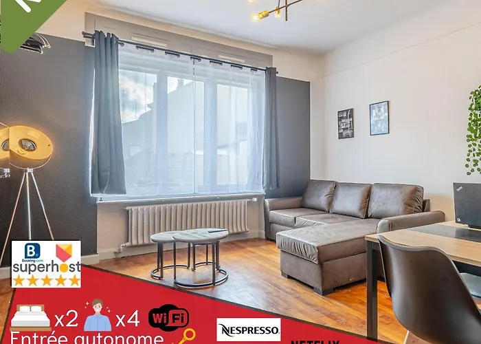 New Cattenom - For Teams & Families - 2 To 5 Beds, 3-min Parking 아파트 *